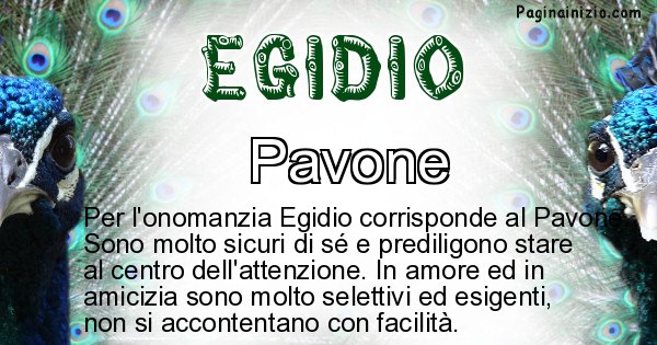 Egidio - Animale associato al nome Egidio