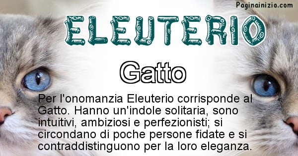 Eleuterio - Animale associato al nome Eleuterio