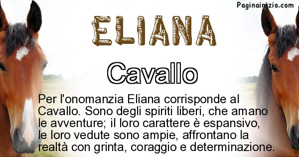 Eliana - Animale associato al nome Eliana