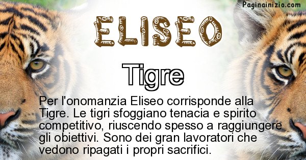 Eliseo - Animale associato al nome Eliseo