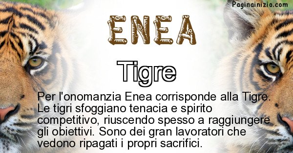 Enea - Animale associato al nome Enea