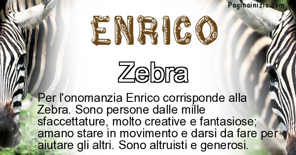 Enrico - Animale associato al nome Enrico