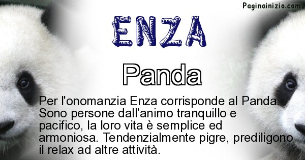 Enza - Animale associato al nome Enza