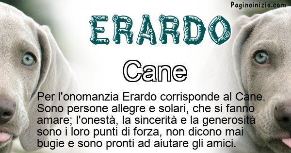 Erardo - Animale associato al nome Erardo