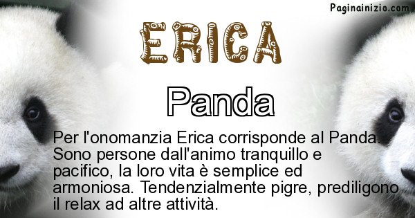 Erica - Animale associato al nome Erica