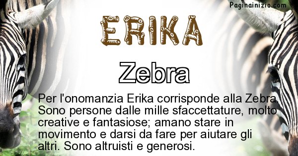 Erika - Animale associato al nome Erika
