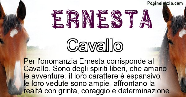 Ernesta - Animale associato al nome Ernesta