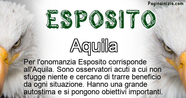 Esposito - Animale associato al nome Esposito