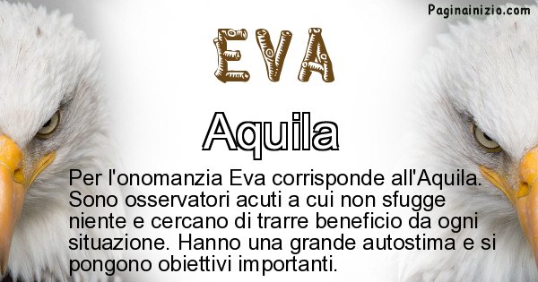 Eva - Animale associato al nome Eva