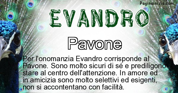 Evandro - Animale associato al nome Evandro