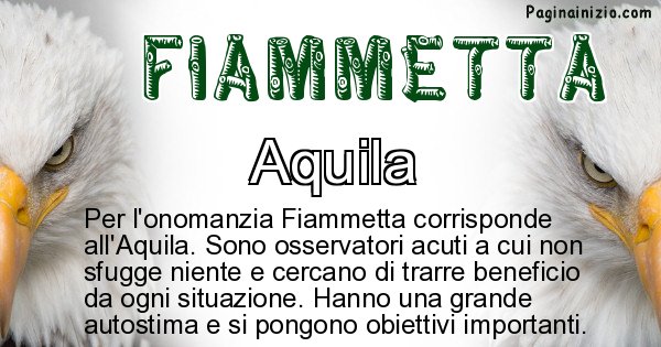 Fiammetta - Animale associato al nome Fiammetta