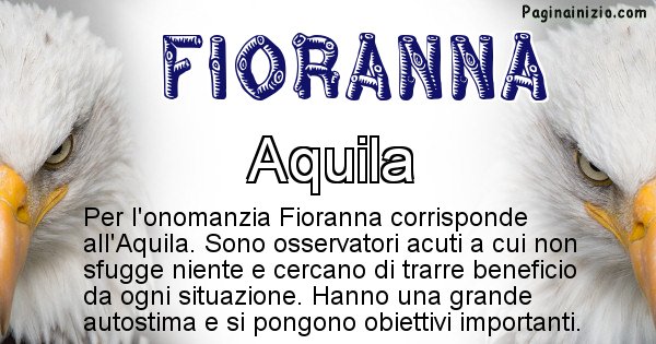 Fioranna - Animale associato al nome Fioranna