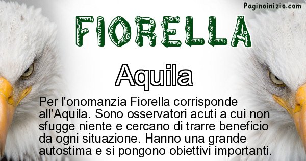 Fiorella - Animale associato al nome Fiorella