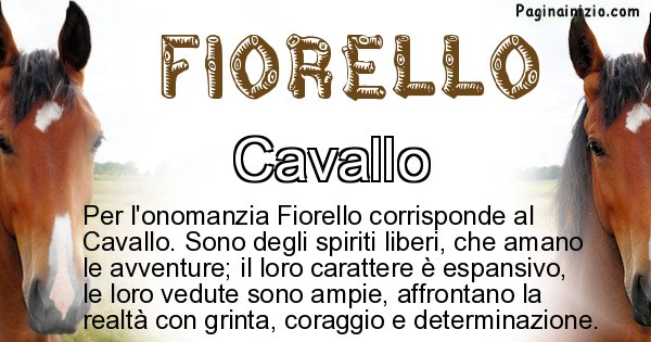 Fiorello - Animale associato al nome Fiorello