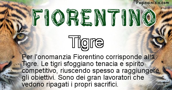 Fiorentino - Animale associato al nome Fiorentino
