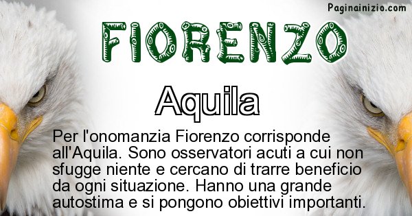 Fiorenzo - Animale associato al nome Fiorenzo