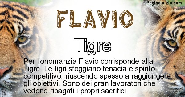 Flavio - Animale associato al nome Flavio