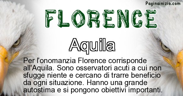 Florence - Animale associato al nome Florence