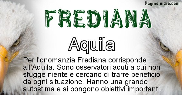 Frediana - Animale associato al nome Frediana
