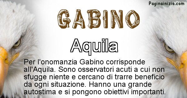 Gabino - Animale associato al nome Gabino
