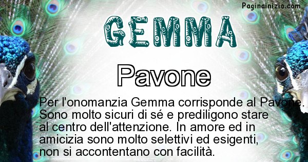 Gemma - Animale associato al nome Gemma