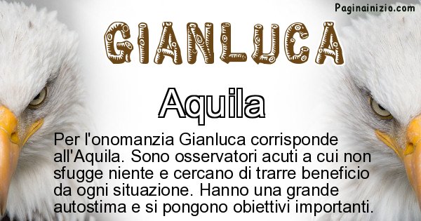 Gianluca - Animale associato al nome Gianluca