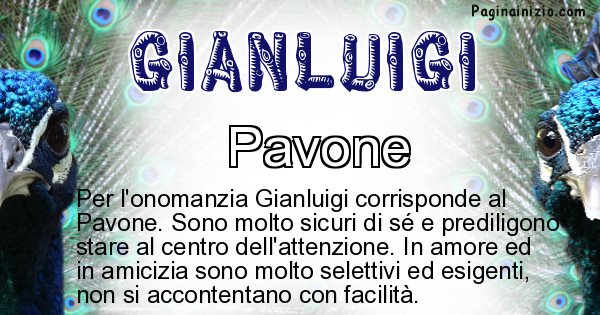 Gianluigi - Animale associato al nome Gianluigi