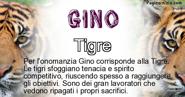 Gino - Animale associato al nome Gino