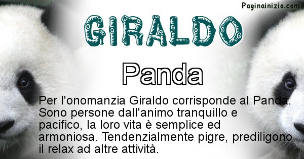 Giraldo - Animale associato al nome Giraldo