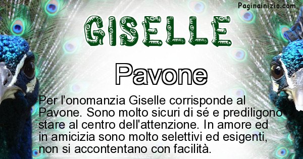 Giselle - Animale associato al nome Giselle