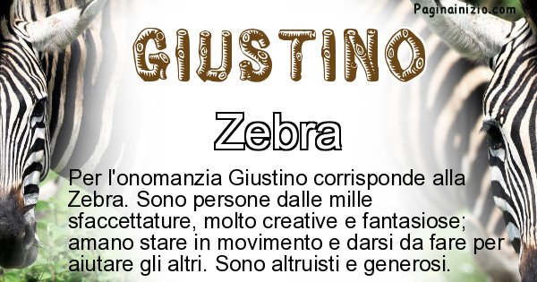 Giustino - Animale associato al nome Giustino