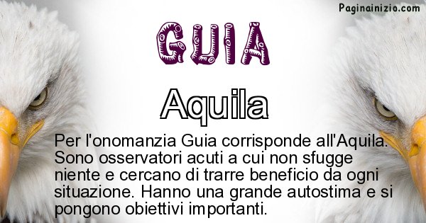 Guia - Animale associato al nome Guia