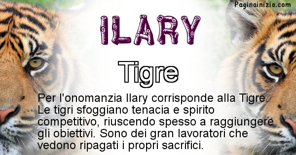 Ilary - Animale associato al nome Ilary