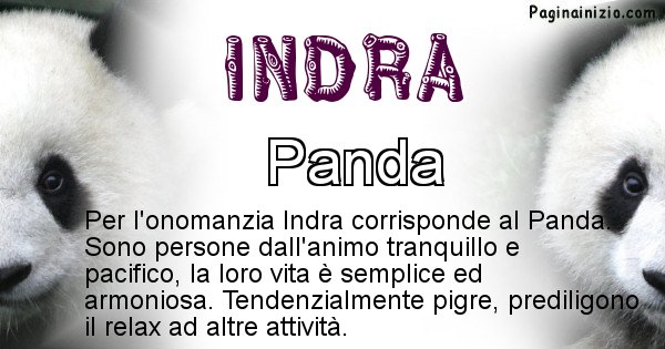 Indra - Animale associato al nome Indra
