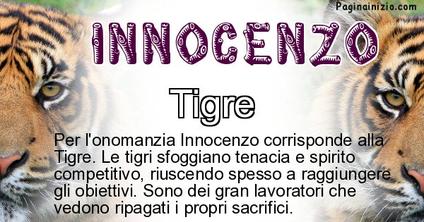 Innocenzo - Animale associato al nome Innocenzo