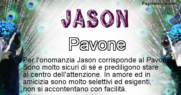 Jason - Animale associato al nome Jason