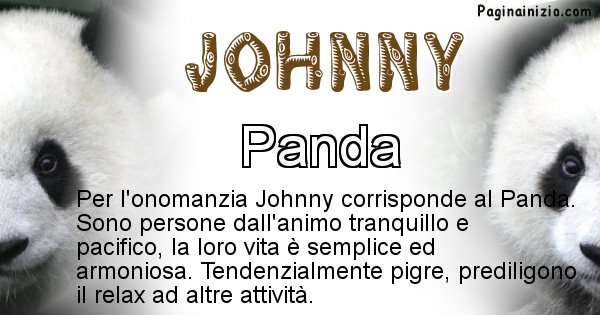 Johnny - Animale associato al nome Johnny