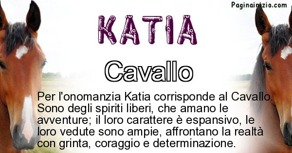 Katia - Animale associato al nome Katia