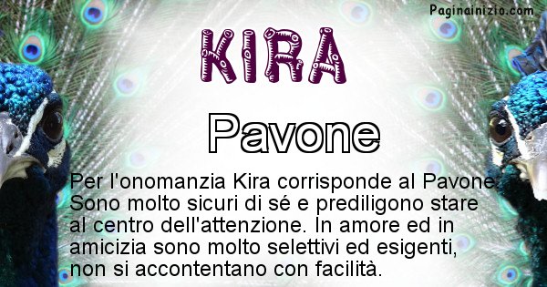 Kira - Animale associato al nome Kira