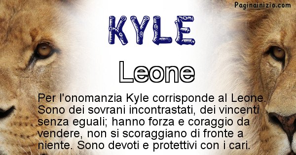 Kyle - Animale associato al nome Kyle