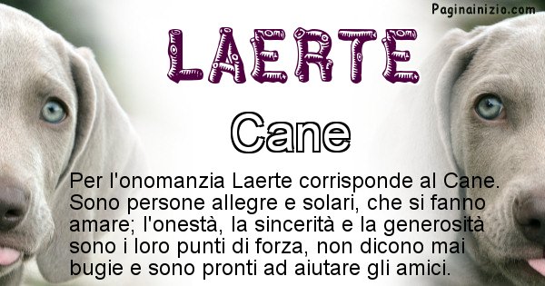 Laerte - Animale associato al nome Laerte