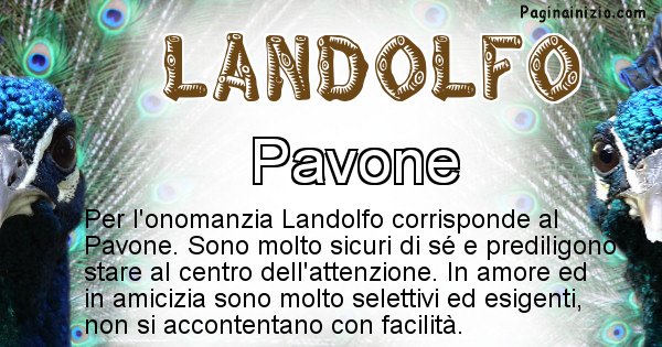 Landolfo - Animale associato al nome Landolfo