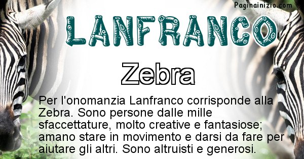 Lanfranco - Animale associato al nome Lanfranco