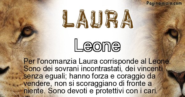 Laura - Animale associato al nome Laura