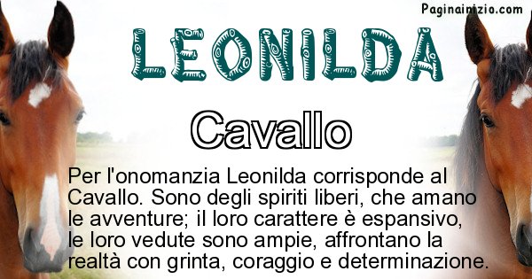 Leonilda - Animale associato al nome Leonilda