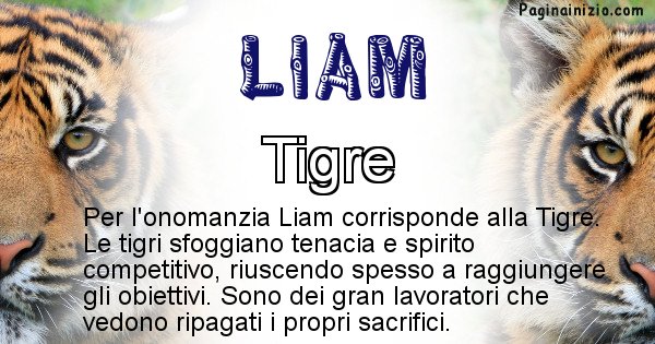 Liam - Animale associato al nome Liam