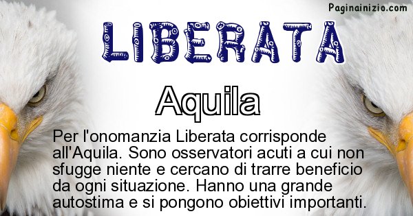 Liberata - Animale associato al nome Liberata