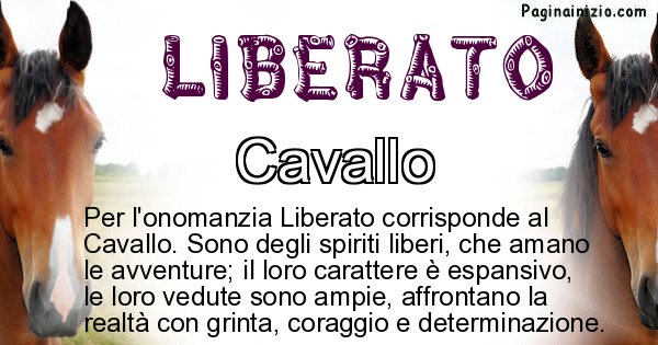 Liberato - Animale associato al nome Liberato