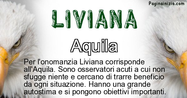 Liviana - Animale associato al nome Liviana