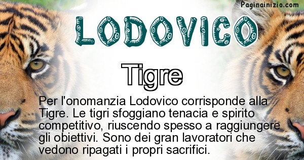 Lodovico - Animale associato al nome Lodovico